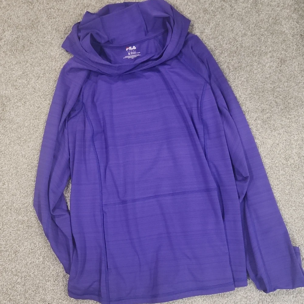 Fila Women's Purple Long Sleeve Sweatshirt - Picture 7 of 8
